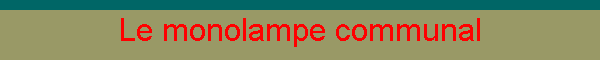 Le monolampe communal